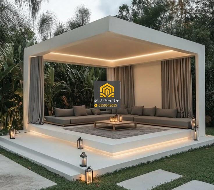 تصميم جلسات خارجية فاخرة في الرياض